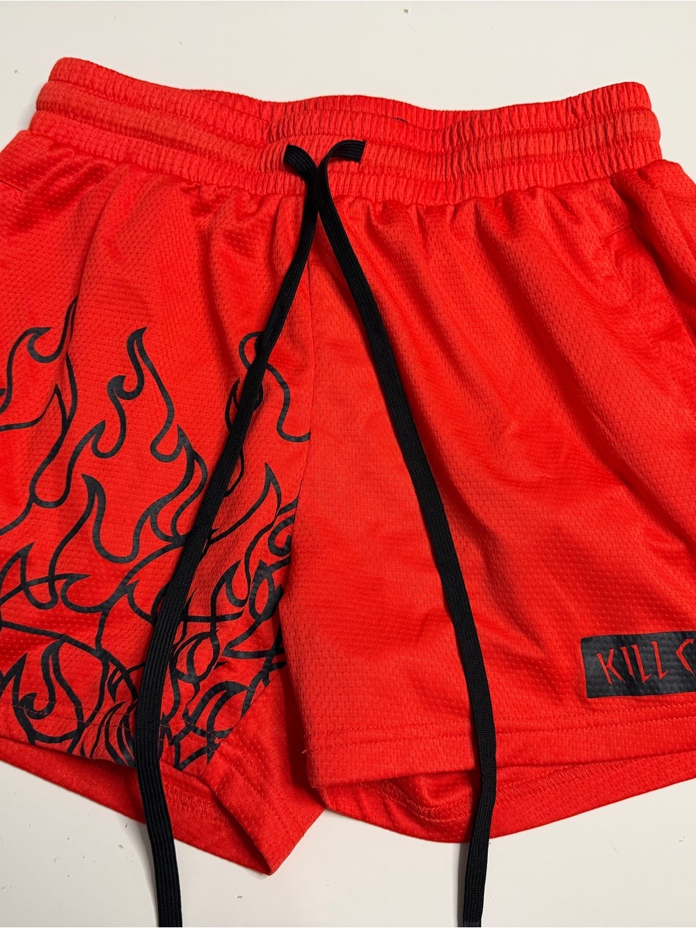 Kill Crew red Muay Thai shorts
